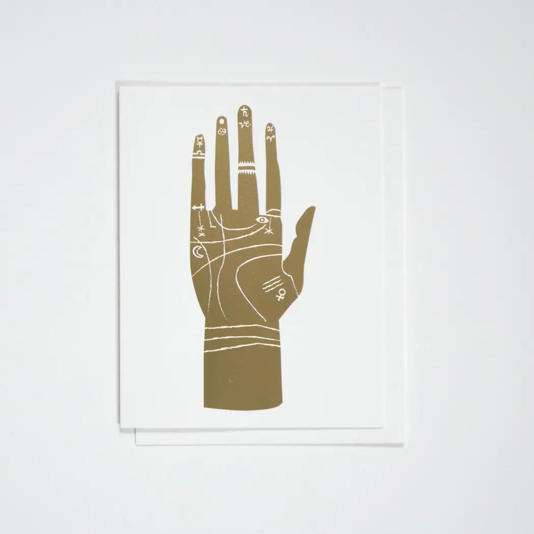 Palmistry Hand Greeting Card