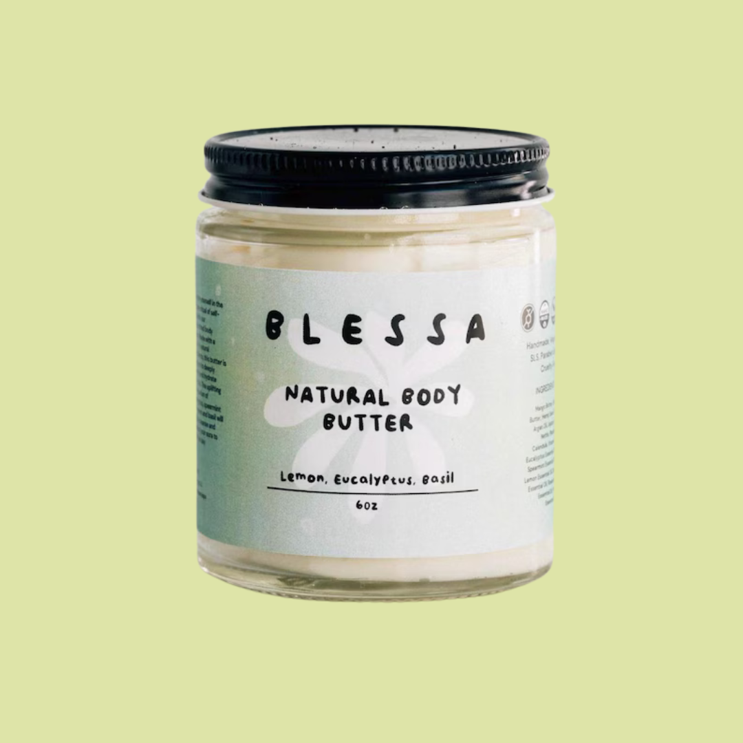 All Natural Body Butter - Eucalyptus, Lemon, Basil