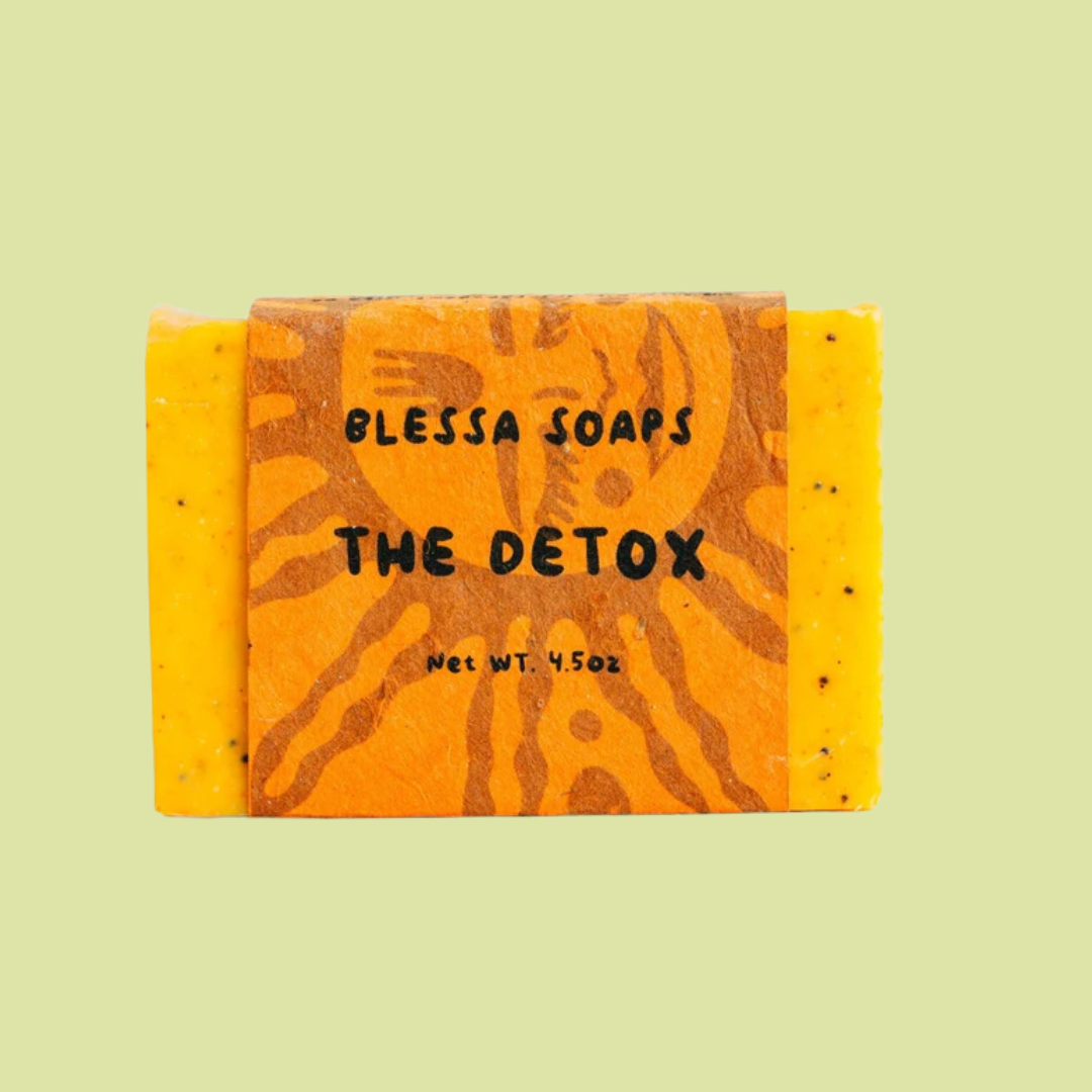 Detox White Tea Lemongrass Ginger Poppyseed Exfoliant Soap