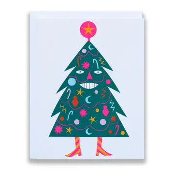 Holiday Tree Guy Greeting Card
