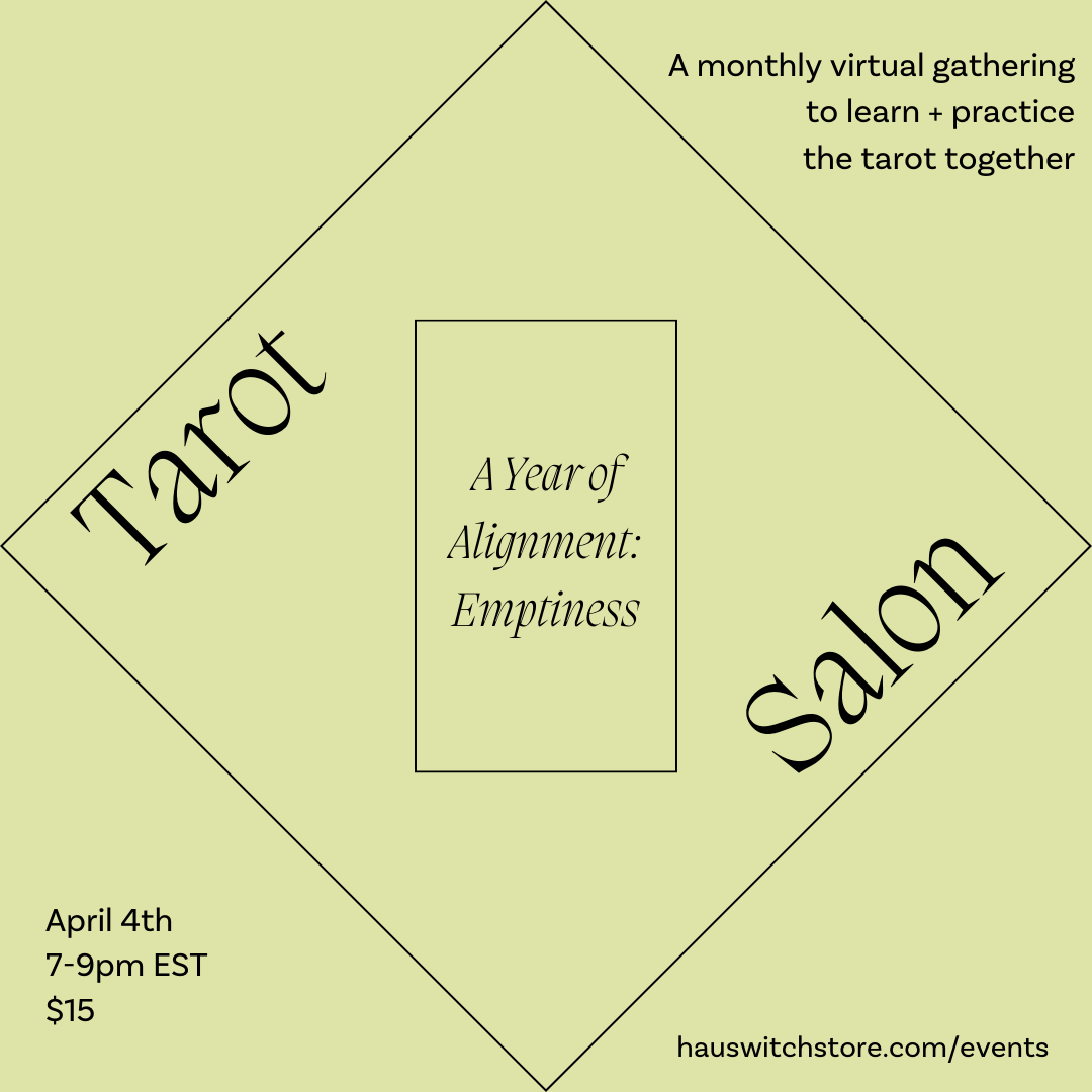 APR 4: Virtual Tarot Salon