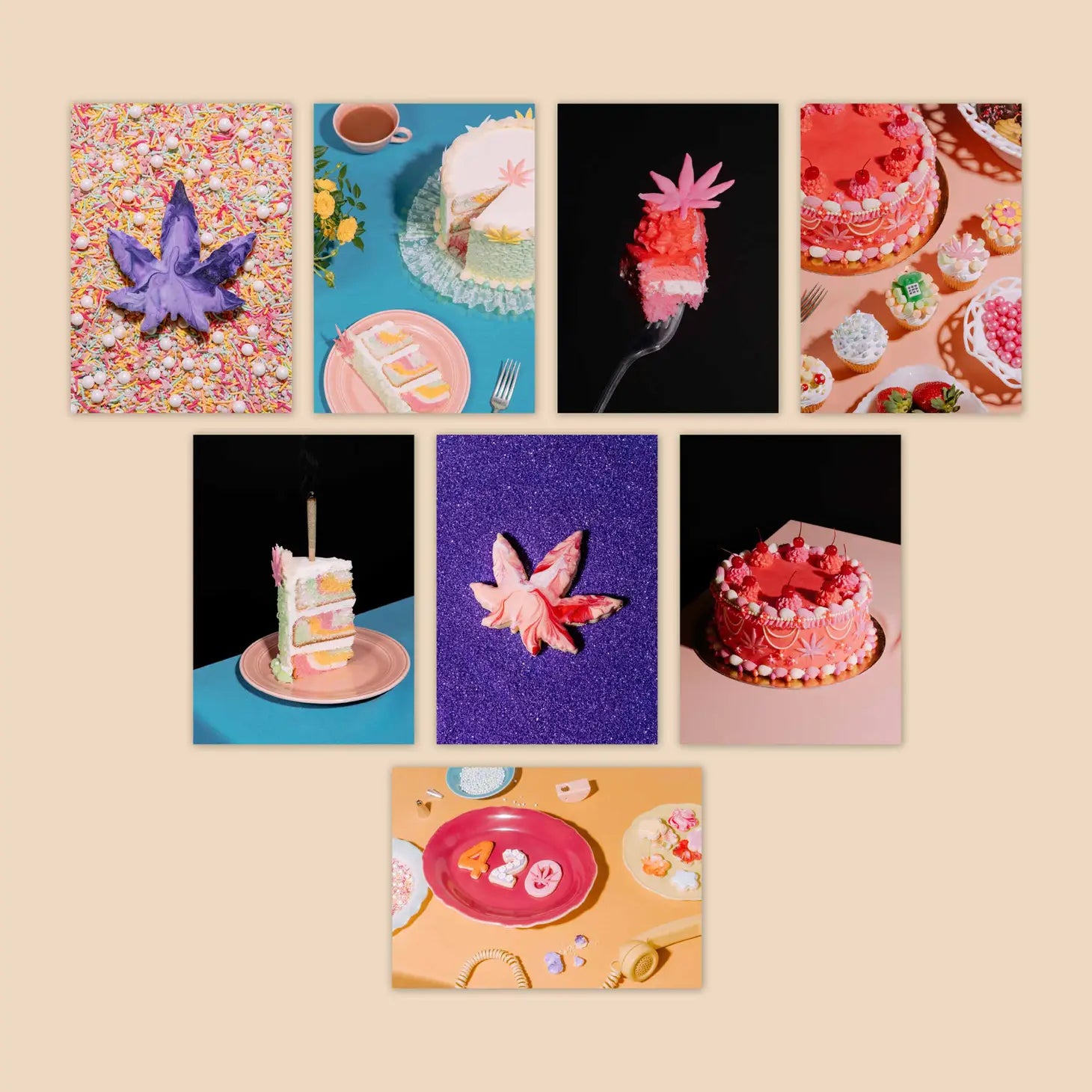 Fully Baked Postcard Print Set