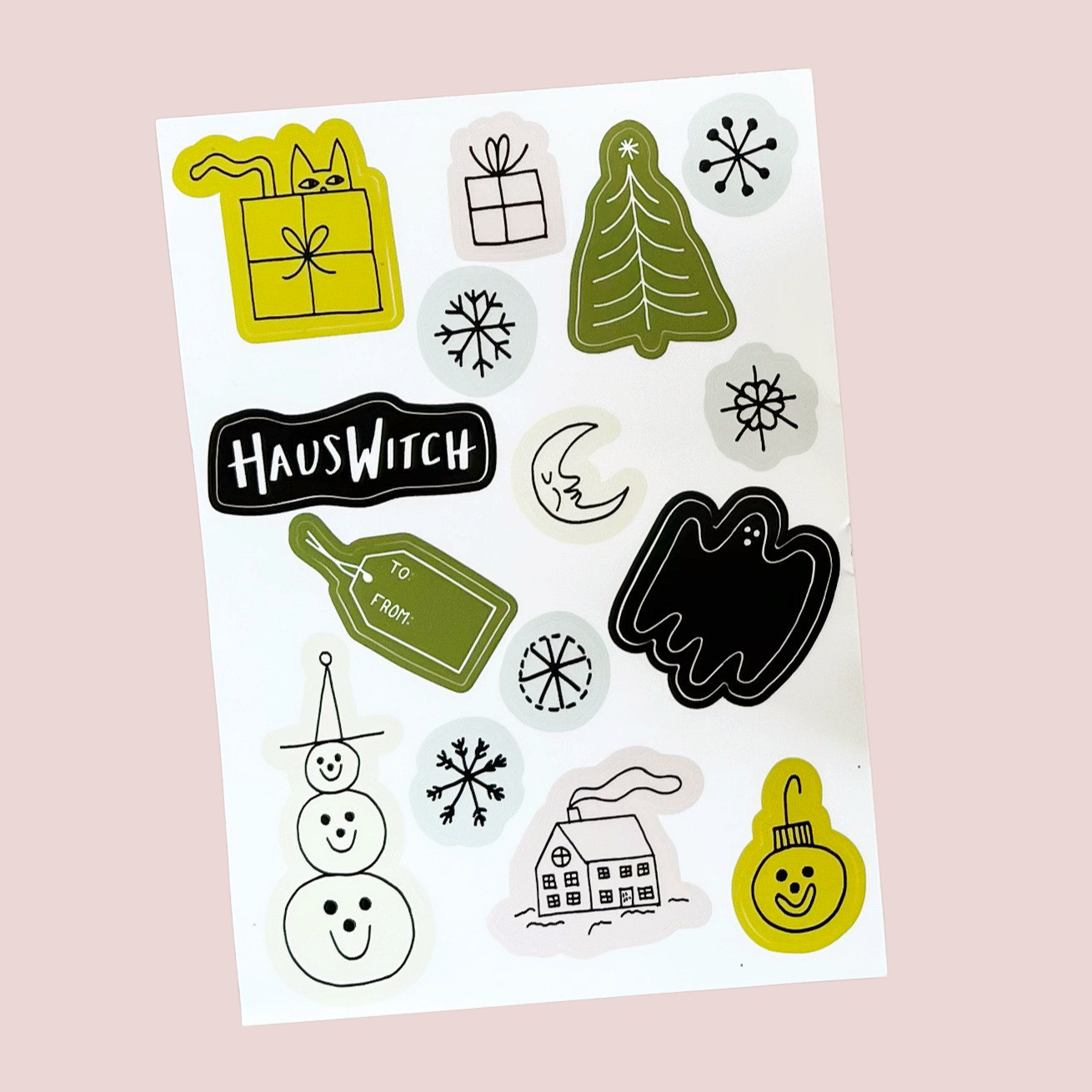 Winter Witch Sticker Sheet