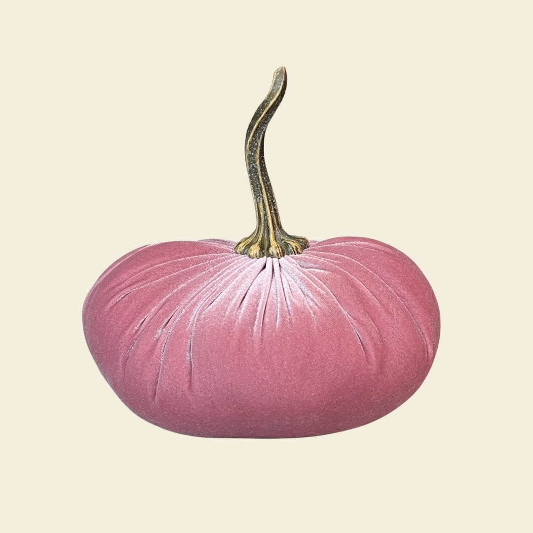 Large Handmade Velvet Pumpkin