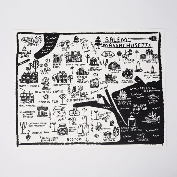 Salem Map Print