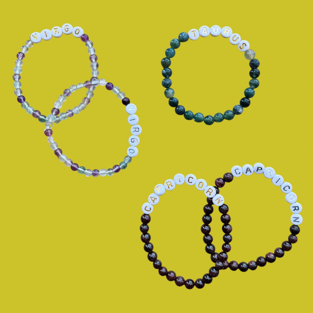 Zodiac Crystal Beaded Bracelets