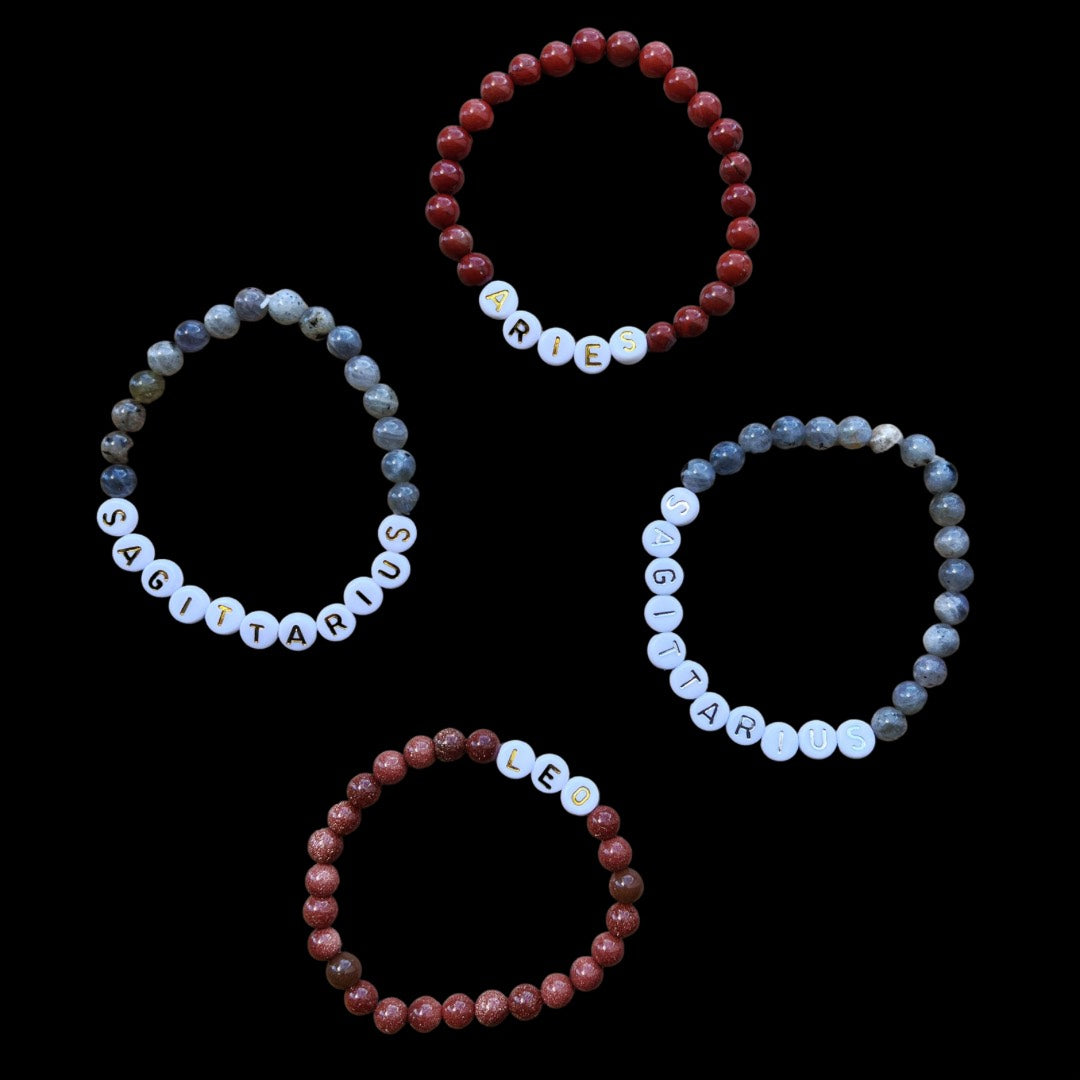 Zodiac Crystal Beaded Bracelets