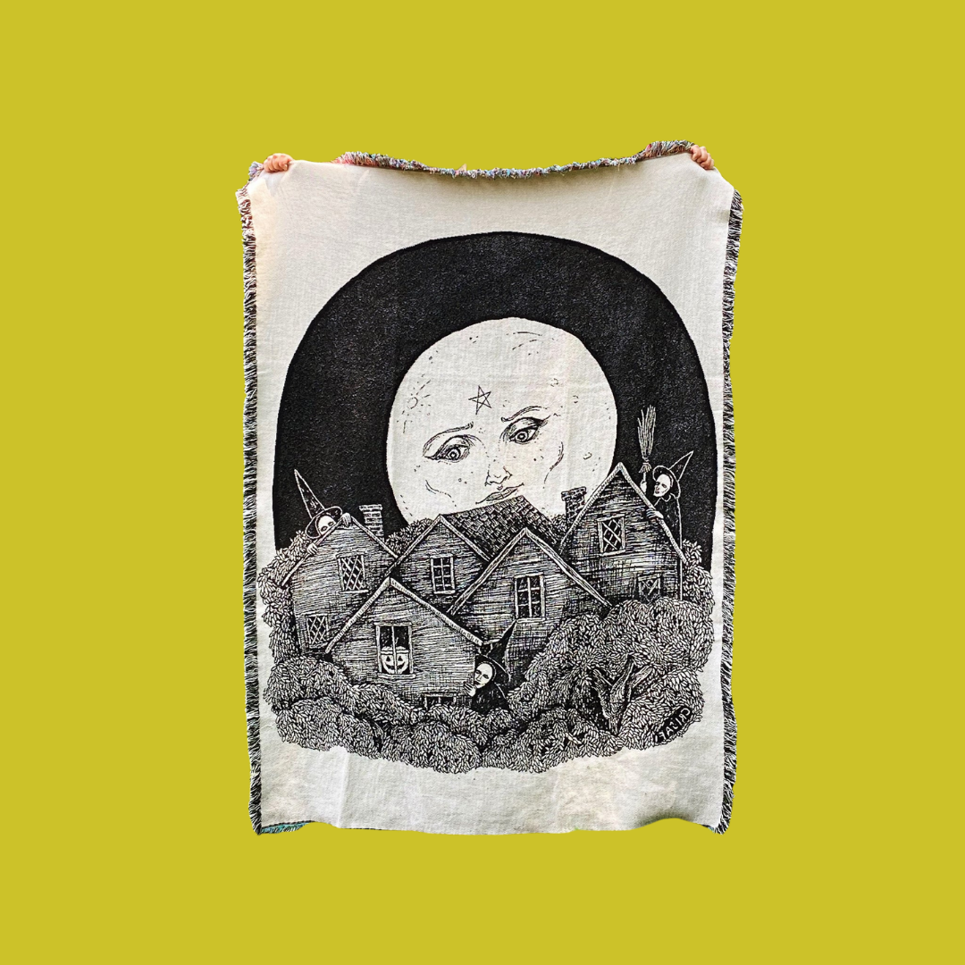 Full Moon Over Salem Blanket