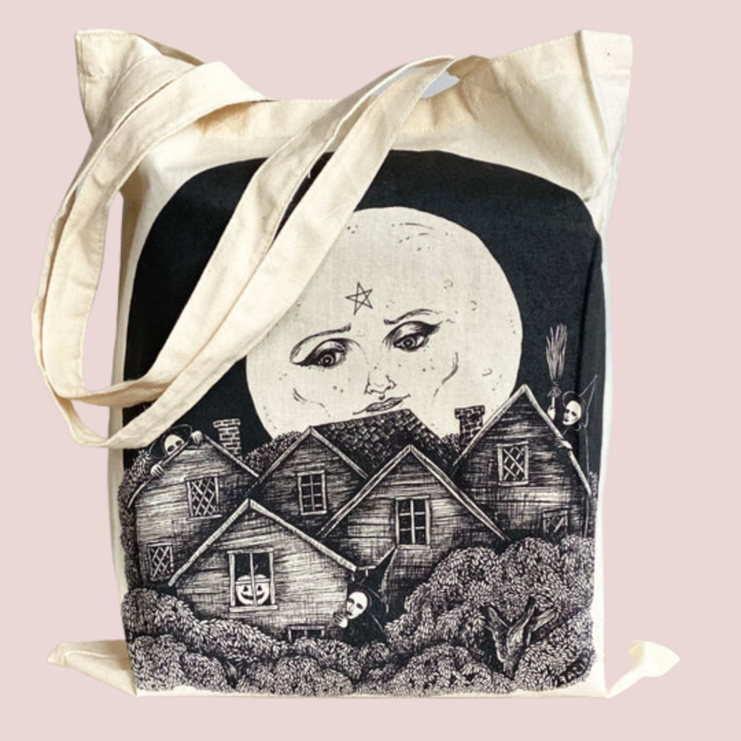 Full Moon Over Salem Tote