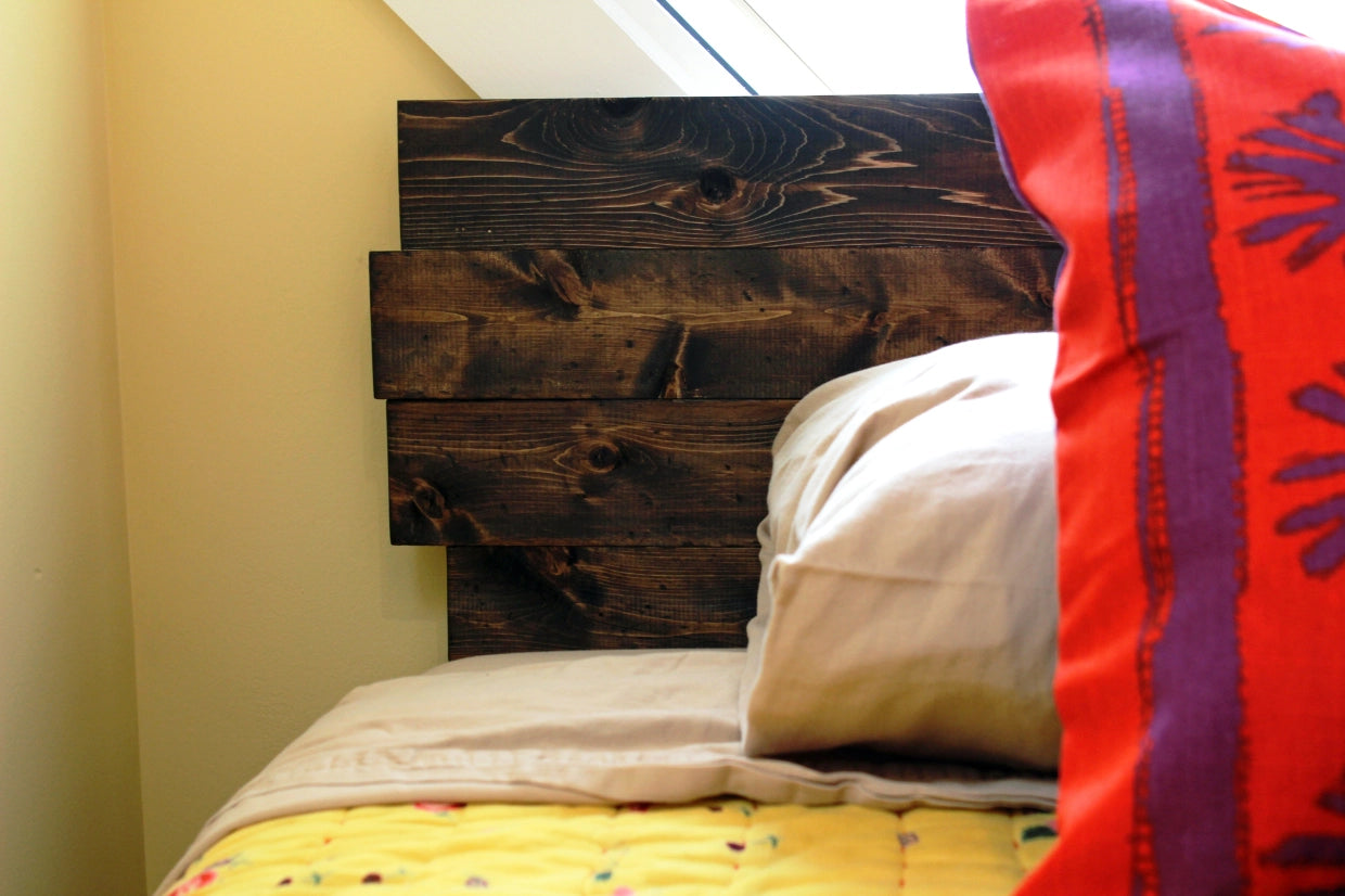 DIY Distressed Wood Headboard of Your Dreams