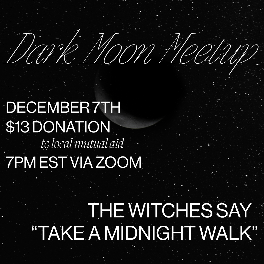 DEC 7: Witch the Vote Dark Moon Meetup