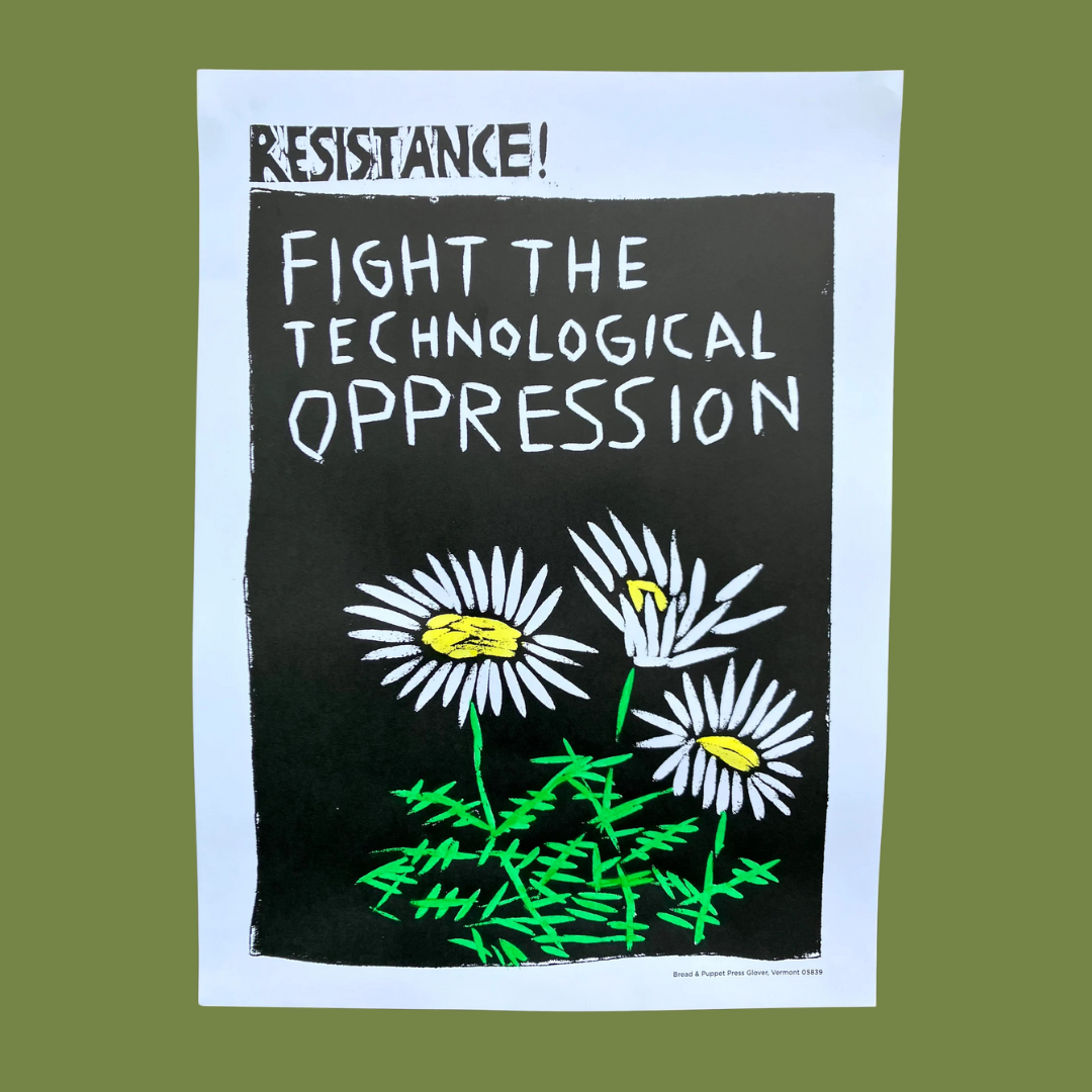 Fight the Technological Oppression Mini Print