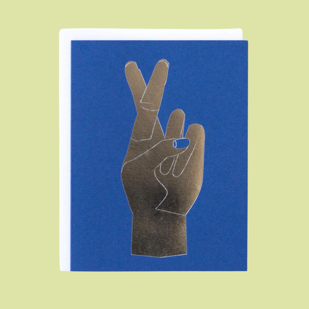 Fingers Crossed Card