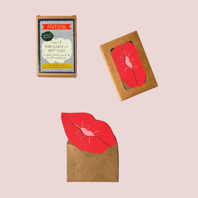 Bisou Lips Mini Cards + Envelopes
