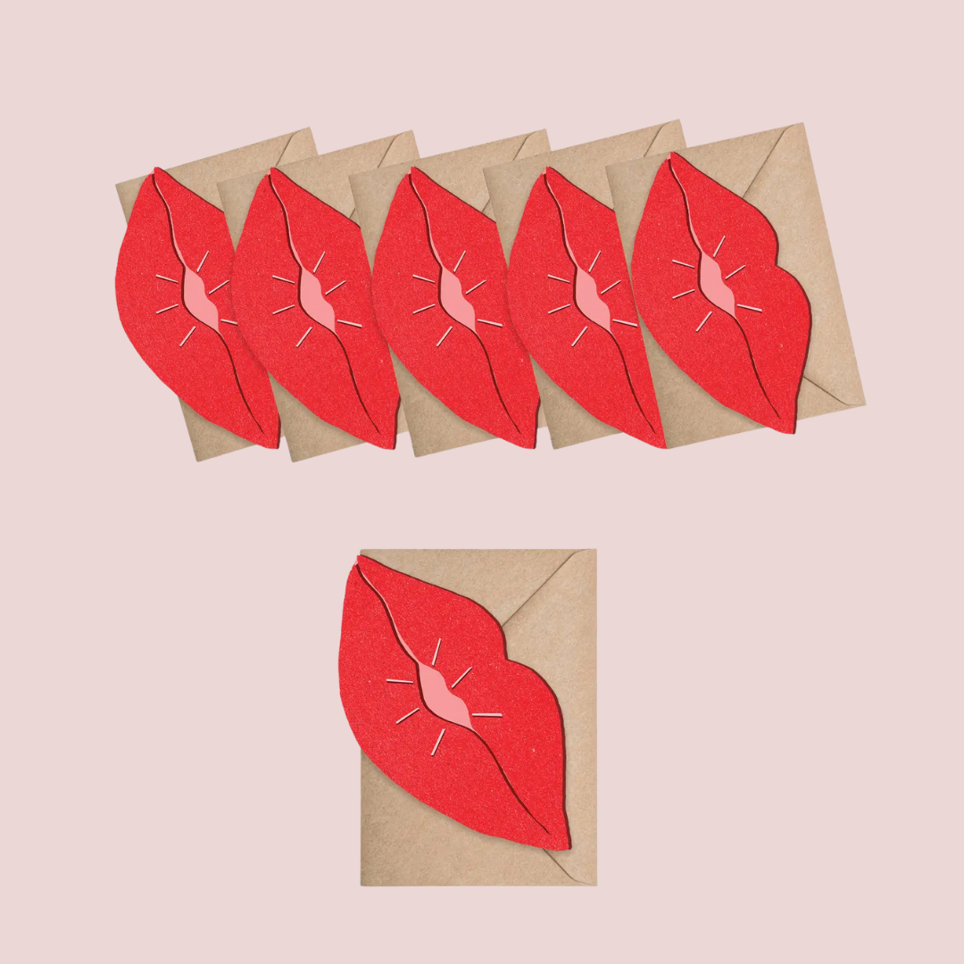 Bisou Lips Mini Cards + Envelopes