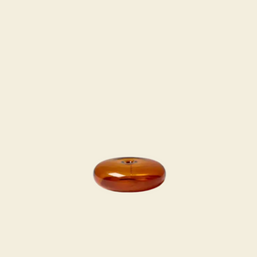 Amber Glass Vessel Incense Holder