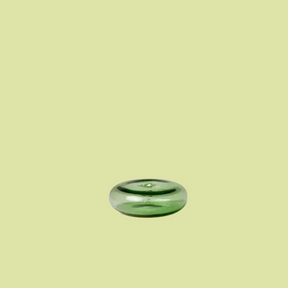 Green Glass Vessel Incense Holder