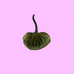 Small Handmade Velvet Pumpkin