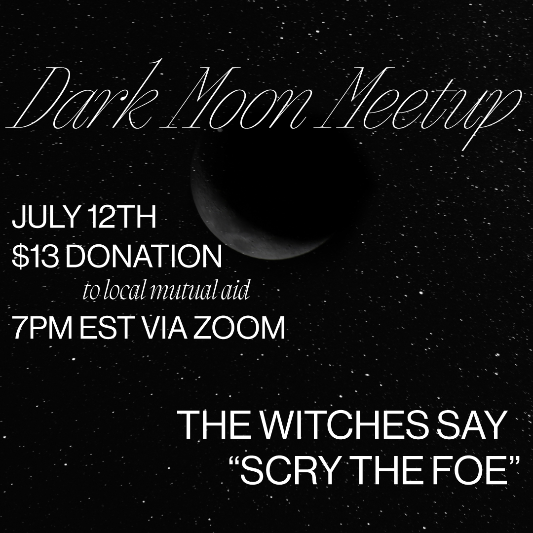 JUL 12: Virtual Witch the Vote Dark Moon Meetup
