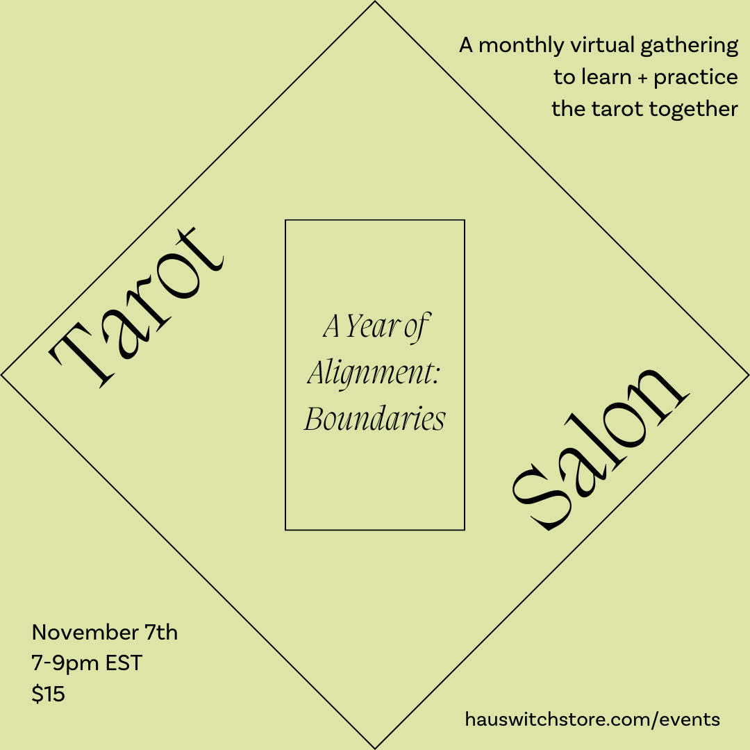 NOV 7: Virtual Tarot Salon