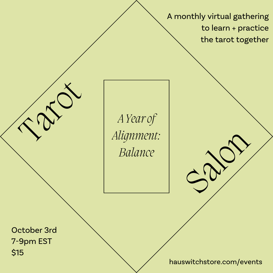 OCT 3: Virtual Tarot Salon