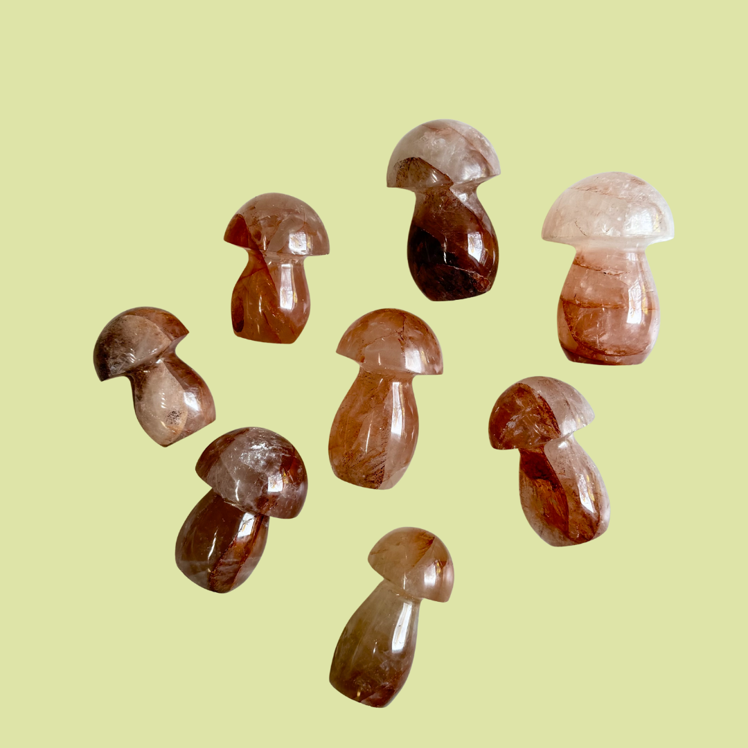 Red Healer Quartz Mushroom