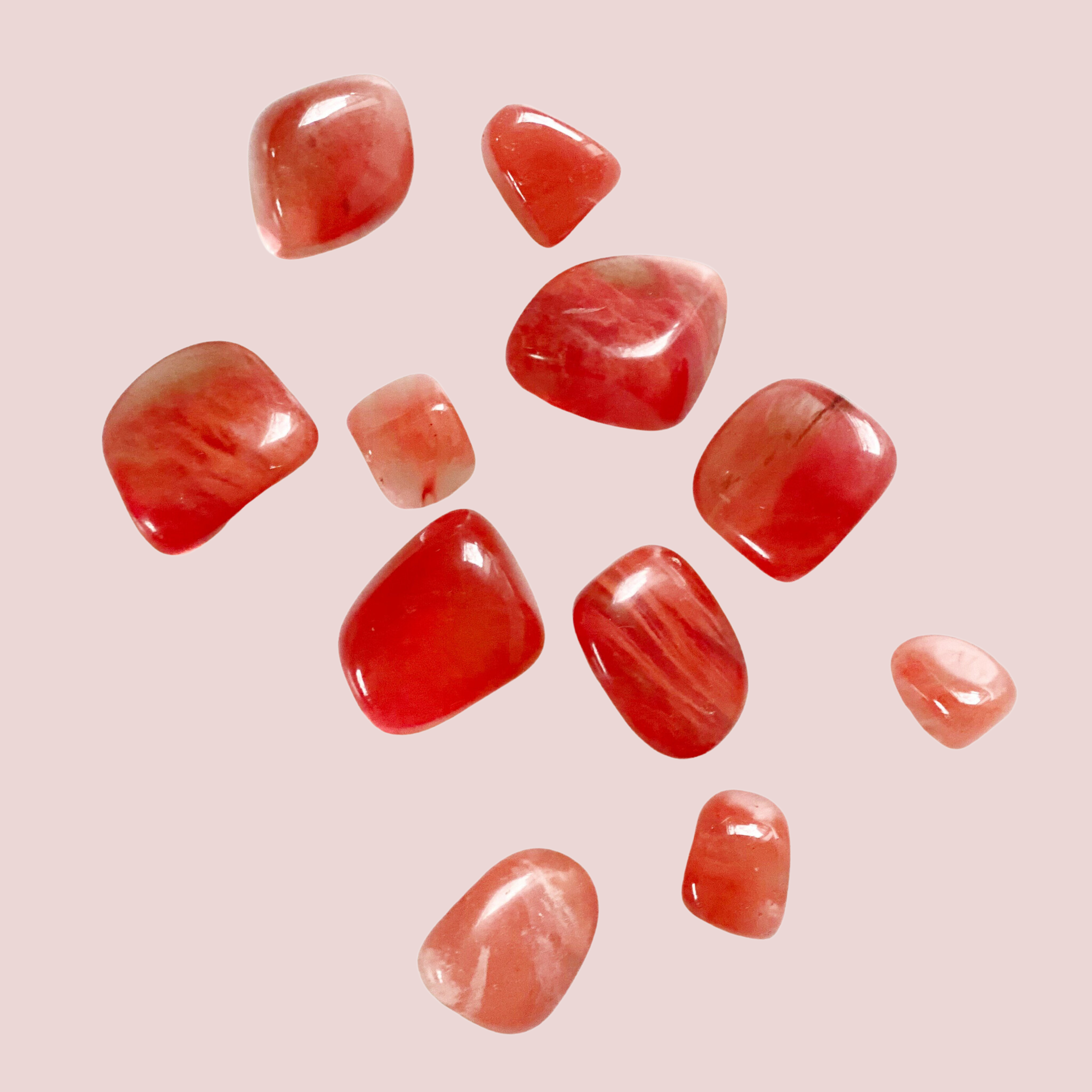 Tumbled Strawberry Obsidian
