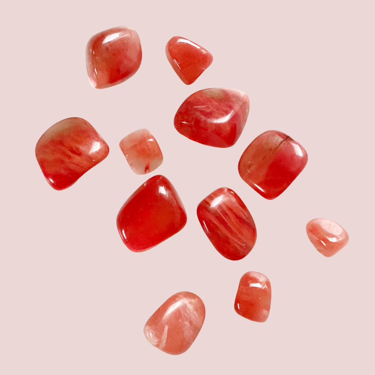 Strawberry Obsidian Tumbled Crystal