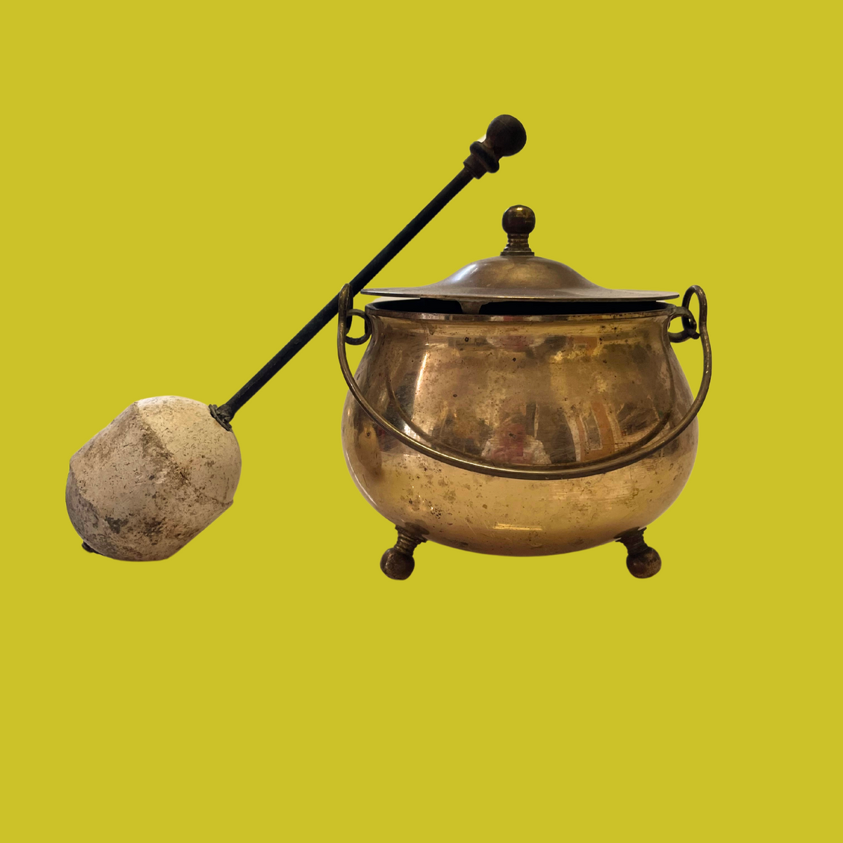 Vintage Brass Cauldron