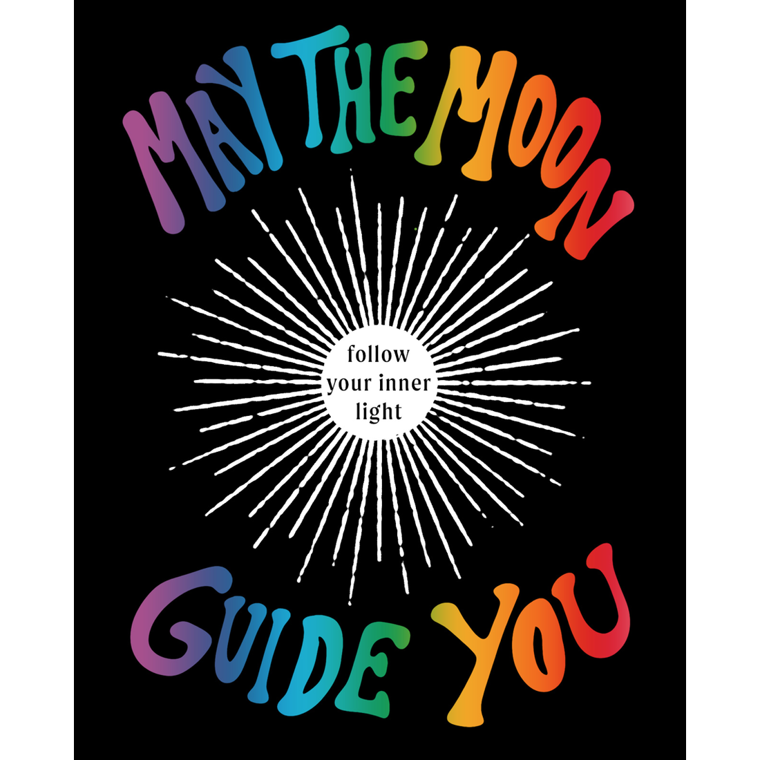 May the Moon Guide You Greeting Card