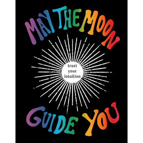 May the Moon Guide You Greeting Card