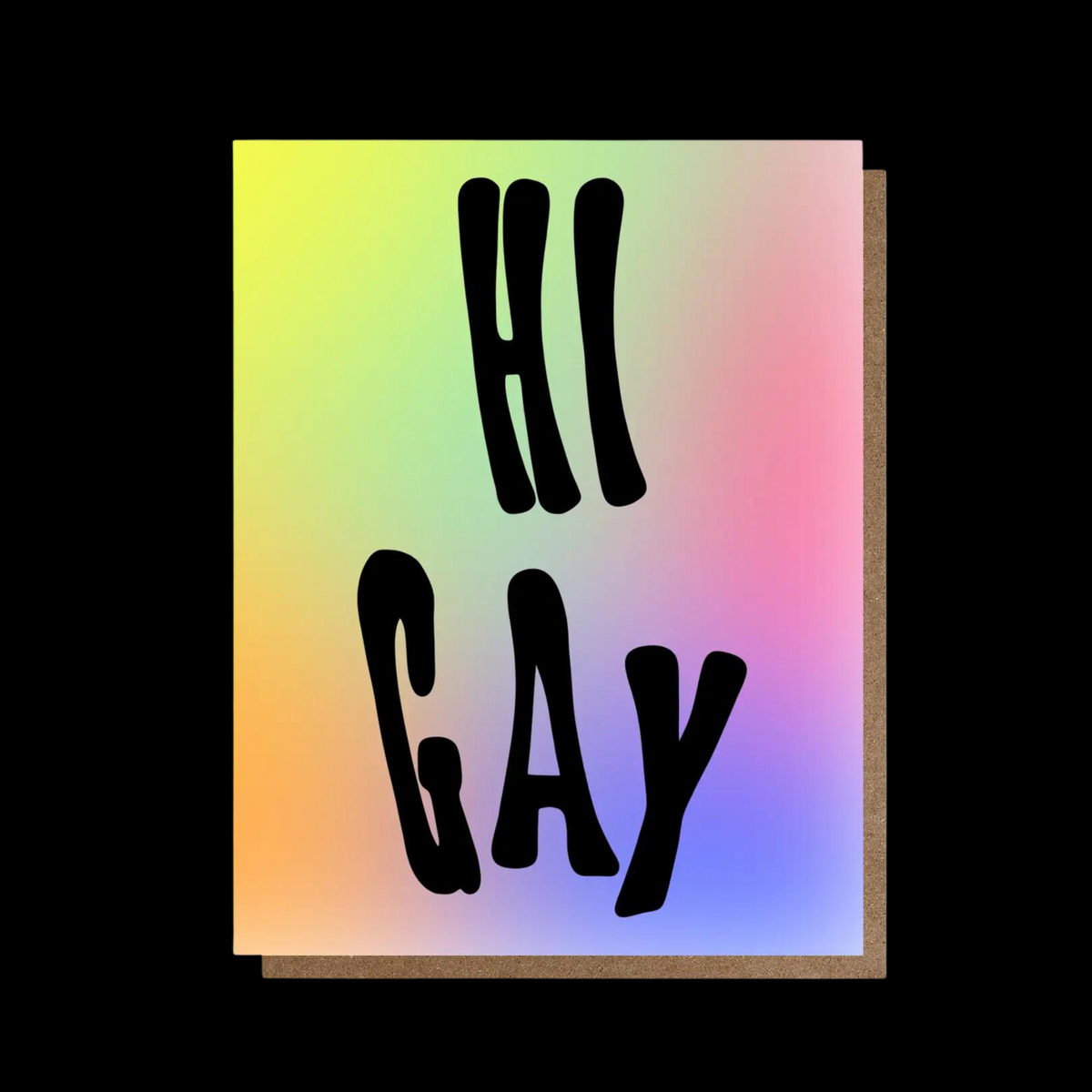 Hi Gay Greeting Greeting Card