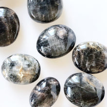 Load image into Gallery viewer, Black Moonstone Palm Stones
