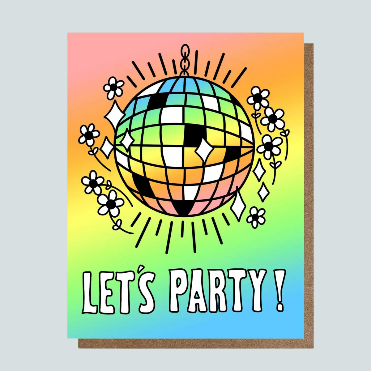 Let's Party Disco Greeting Card