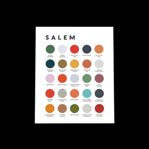 Salem Color Palette Print
